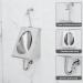 304 Stainless Steel urinals Induction Wall-Mounted Drainage Public Toilet urinals Square Wall-Mounted Men's urinals Bathroom Accessories for Homes Hotels Schools - Buy Online on GoSupps.com