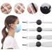 Silicone Cord Locks for Masks - Adjustable Drawstring Toggles for Elastic Bands - Non-Slip Earloop Stopper Adjuster - White (100Pcs) - Buy Online on GoSupps.com