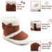 Sonsage Infant Snow Boots | Soft Anti-Skid Sole | Newborn Winter Booties | 6-12 Months | Brown - Buy Online on GoSupps.com