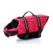 Surblue Dog Life Jacket Flotation Vest Saver Swimsuit Preserver Pet Adjustable Safety Coat for Water Safety at The Pool, Beach, Boating, Swimming (XL, Pink) X-Large Bone-Pink