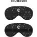 Black and White Universe Eye Mask - Soft Elastic & Adjustable Sleeping Mask for Men & Women - Ultimate Nighttime Comfort - Buy Online on GoSupps.com