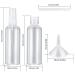 10 Piece Travel Bottles Set - 100ml Flip-Cap & Spray Bottles with Funnels Labels & Pen | Perfect for Cosmetics & Travel - Buy Online on GoSupps.com