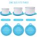 Huayue 6 Pack Pet Can Covers Pet Food Tin Lids Universal Silicone Cat Dog Food Can Lids One Size Fit 3 Standard Size 6 Colors - Buy Online on GoSupps.com
