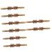 Minkissy massager with 6 wheels massage device for belly scratching board massage tab manual body rod foot massage device trigger massage accessories wood-massage tab 8 pieces