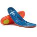 ROCKROOSTER Women Men's Arch Support Anti-Fatigue Replacement Insole Heavy Duty Comfort Support Memory Fit Insoles Blue 10-10.5 M US
