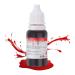 Realistic Fake Blood Makeup 0.35oz (10ml) - Dripping Liquid for Halloween and Cosplay Scenes Theatrical Performances - Washable Vegan & Cruelty-Free Precise Application.