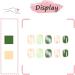 24Pcs Short Square Green Camellia French Press On False Nails | Glossy Stick-On Nails for Women | DIY Manicure Decoration - Buy Online on GoSupps.com