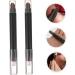 Beatifufu 2pcs Eye Makeup Stick Eyeshadow Brush Double Ended Makeup Brush Eye Makeup Brush Abs Black - Buy Online on GoSupps.com