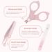 4 in 1 Baby Manicure Kit - Nail Clippers, Scissor, Nail File, and Tweezer for Baby Boy and Girl | Pink Baby Nail Care Set - Buy Online on GoSupps.com
