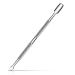 NICEMOVIC Pro Cuticle Pusher Spatula Pusher 2-Sided Made of Solid Metal Stainless Steel Gel Nail Polish Remover