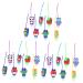 Didiseaon 24 Pcs Cartoon Pattern 30ml Hand Silicone Case Hand Soap Hand Bottle Sub Packaging Refillable Bottles Travel Bottles With Hook Dispensing Bottle