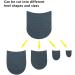 UNIKSTEP 2 Pairs Shoe Heel Pads - 3.5mm Rubber Thickness, Anti-Slip Cushion & Protector Kit - Buy Online on GoSupps.com