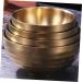 Zerodeko 3 Pcs Stainless Steel Double Bowl Salad Bowl Metal Bowl Pot Soup Container Child Thicken Mixing Bowl 11x11cmx3pcs Goldenx3pcs - Buy Online on GoSupps.com