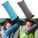 2PCS Seat Belt Pads Children/Baby Safety Car Seat Belt Cover Shoulder Pad Shoulder Pillow Head Neck Support Car Safety Strap Protection for Children Adults Seniors Baby Seat Belts Seatbelt Clip Blue+Grey 2pc