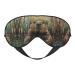 SSIMOO Beaver Print Double-Sided Eye Mask Soft and Light Blocking for Enhancing Sleep Quality Black
