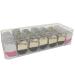 Daily Contact Lens Organizer Clear Plastic Organizer Box with Lid 7 Grids Dustproof Contact Lens Storage Box Disposable Contact Lenses for Small Items Hair Clips Beads.