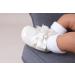 Baypods Baby Girls Soft Soled Pre Walker Shoes Diamante Bow - White Patent - Buy Online on GoSupps.com