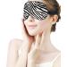 Black and White Zebra Sleep Mask for Women | Adjustable Eye Shades Cover with Elastic Strap - Best Sleep Aid - Buy Online on GoSupps.com
