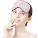 Shop Strawberry & Pink Cow Skin Sleep Mask for Women | Adjustable Eye Shades with Elastic Strap - International Shipping Available - Buy Online on GoSupps.com