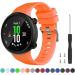 Watbro Compatible with Garmin Forerunner 45 Band  Soft Silicone Sport Replacement Watch Band  Fitness Strap Bracelet Wristband for Garmin Forerunner 45 Smartwatch Pink+Teal+Orange - Buy Online on GoSupps.com