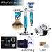 Luxury Shaving Gift Set - Safety Razor Brush & Stand for Men | Perfect Father's Day Business Gift Boyfriend & Husband Present - Buy Online on GoSupps.com