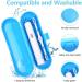 Travel Protective Cover for Electric Toothbrush & Replacement Heads | Uraqt Reis-Etui Bag Compatible with Oral B & Philips - 3 Smooth Blue Pieces - Buy Online on GoSupps.com