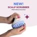Hair Shampoo Brush and Scalp Exfoliator - Soft Silicone Scalp Massager Hair Growth Stimulator for Wet or Dry Hair - In Shower Scalp Scrubber for Dandruff Removal Made with Recycled Wheat Straw - Blue 1 Pack Blue - Buy Online on GoSupps.com