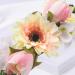 IYOU Floral Crown Headband Wristbands Champagne Daisy Flower Halo Headpiece Bridal Wedding Hair Accessories for Women and Girls - Buy Online on GoSupps.com