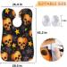 Pumpkin Skeleton Beard Bib Apron | Beard Hair Catcher for Men | Father's Day & Christmas Gifts for Dad | Bib with 2 Suction Cups - Buy Online on GoSupps.com