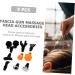 Beavorty 5 Sets of 9-Piece Massage Head & Interchangeable Fascia Accessories for Body Massage Devices - Black - Buy Online on GoSupps.com