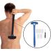 Amagogo Back Razor for Men - Easy DIY Grooming Long Handle Wet/Dry Use Foldable - Blue - Buy Online on GoSupps.com