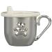 Creative Gifts International Silverplated Baby's First Sippy Cup With Handle And Sippy Lid Insert  5 oz Capacity  Teddy Bear Emblem  Gift Box Included