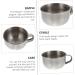 DOITOOL 4pcs Stainless Steel Shaving Soap Bowl Set - Silver Beard Cosmetic 10x8.5cm - Ideal for Men s Grooming - Buy Online on GoSupps.com