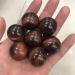 7pc Natural Red Tiger Eye Crystal Sphere Natural Gem Full of Texture