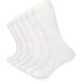 Women Diabetic Socks Loose Fit Non Binding Moisture Wicking Cushion Athletic Crew Sock Diabetes Extra Wider 3 Pairs White-crew(3 Pairs) 9-11