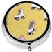 Colorful Roller Skates Mini Round Pill Box | 3 Compartment Travel Medicine Organizer | Portable Pill Case for Home & Office - Buy Online on GoSupps.com