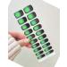 TrueShei Nail Foils - Green Shading UV Gel Nail Film | 20 Self-Adhesive Nail Stickers & Gellack Wraps | Perfect for Stunning Green Halo Manicures - Buy Online on GoSupps.com