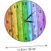 Zerodeko Color Wood Grain Wall Clock Yellow Bathroom Decor 3d Clock Shower Clock Retro Clock Mute Hanging Clock Colorful Wall Clock Wooden Clock Household Acrylic Wall Hanging - Buy Online on GoSupps.com