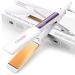 Fascinating professional hair smooth iron 42mm wide titanium plates with negative ion function 30s fast heating real-time display of the temperature 11 adjustable temperature levels (130-230 ) White-1