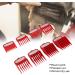 Limit Comb Set Hair Cutter Cutting Guides Set Gradient Carving Caliper Fine Cut Round Combs for Electric Hair Clipper (Red) - Buy Online on GoSupps.com