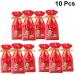 SEWOART 10pcs Christmas Drawstring Bags Red Bags for Elk Christmas Bags Candy Bag Snowflake Crisp - Buy Online on GoSupps.com