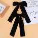 Molain Black Bow Barrettes - Kawaii French Hair Clip for Women and Girls | Aesthetic Hairbows for Halloween, Christmas, Easter Cosplay - Buy Online on GoSupps.com