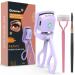 Heated Eyelash Curler, BeMyLady Electric Eyelash Curler, 2023 Heated Eyelash Clip with Eyelash Separator & Brush, Professional Lash Curler for All Eye Shapes, Ideal Gift for Women Girlfriend, Purple Purple Rose Red
