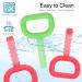 D Letter Silicone Sensory Teething Toys - Set of 2 Hand Held Teether Chew Toys for Autistic Children - Buy Online on GoSupps.com
