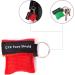 5Pcs CPR Mask Face Shields with One-Way Valve & Keychain Ring - Pink - Buy Online on GoSupps.com
