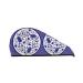 Blue and White Porcelain Pattern Microfiber Hair Towel Soft Super Absorbent Hair Towel Wrap for Women Coral Velvet Quick Dry Hair Cap for Long Curly and Thick Hair