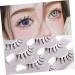 Angoily 5 Pairs Diamond Eyelashes False Eyelash Women Fake Lash Decor Christmas Lashes Asian Decor Girls Lashes Colored Lash Clusters Fake Eyelashes Fluffy Miss Fiber Transparent Line - Buy Online on GoSupps.com