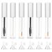 Set of 3/6 Mascara Tube Empty - Mascara Bottle and Wand Empty Glass 10ml Empty Mascara Tube and Wand Glass Amber Eyeliner Tube and Lip Gloss Tubes with Rubber Inserts and Funnels (2Sets White)