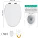 Family Toilet Seat 2-in-1 White Toilet Seat with Removable Built-in Child Seat V Shape Universal Fit Soft Close Toilet Seats for Toddlers and Adults - Buy Online on GoSupps.com