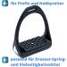 Compositi Plastic Reflex Stirrup - Flexible Wide Tread Black/Red for Equine Performance - Buy Online on GoSupps.com